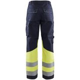 Blåkläder - 7181-1514 - Multinorm Werkbroek - Marine/High Vis Geel