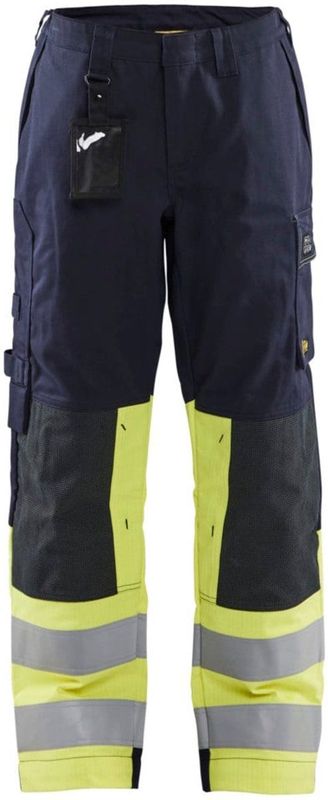 Blåkläder - 7181-1514 - Multinorm Werkbroek - Marine/High Vis Geel