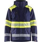 Blåkläder - 4420-1977 - Shelljack - Marine/High Vis Geel - Wind- en Waterdicht