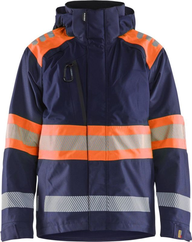 Blåkläder - 4420-1977 - Shelljack High Vis - Marineblauw/Oranje - Wind- en Waterdicht