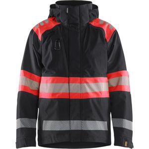 Blaklader 4420-1977 Shelljack High Vis - Zwart/High Vis Rood
