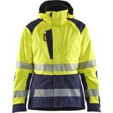 Blåkläder - 4436-1987 - Dames Shelljack - High Vis Geel/Marineblauw
