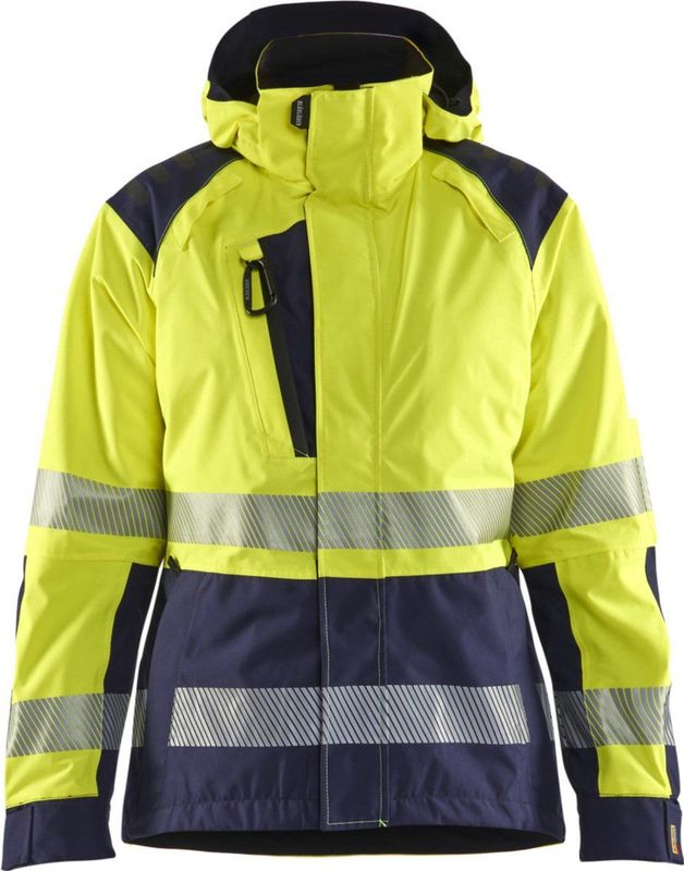 Blåkläder - 4436-1987 - Dames Shelljack - High Vis Geel/Marineblauw