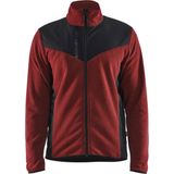 Blaklader 5942-2536 Gebreid vest met softshell - Gebrand rood/Zwart