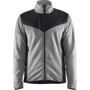 Blåkläder - 5942-2536 - Gebreid Vest met Softshell - Grijs mêlee/Zwart