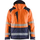 Blåkläder 4455-1987 Winterjas High Vis High Vis Oranje/Marineblauw maat M