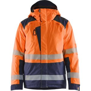 Blåkläder - 4455-1987 - Winterjas - High Vis - Oranje/Marineblauw - Wind- en Waterdicht
