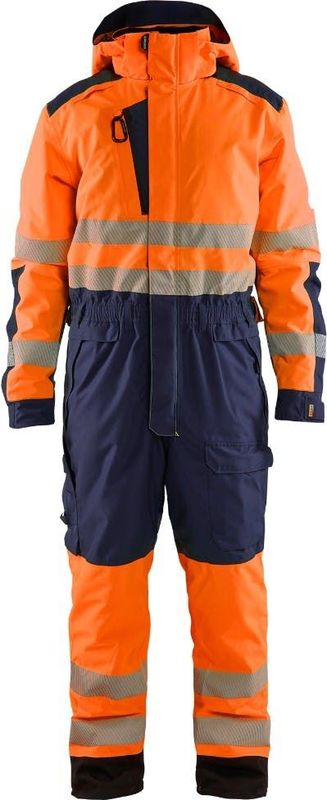 Blåkläder - 6725-1977 - Winteroverall - Oranje/Marineblauw - High Vis - Wind- en Waterdicht