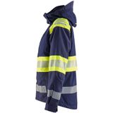 Blåkläder - 4430-1977 - Shelljack - High Vis Marine/High Vis Geel - Wind- en Waterdicht