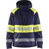 Blåkläder - 4430-1977 - Shelljack - High Vis Marine/High Vis Geel - Wind- en Waterdicht