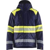 Blåkläder - 4480-1977 - Winterjas - High Vis Marine/High Vis Geel - Duurzaam - Wind- en Waterdicht