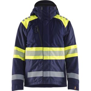 Blåkläder - 4480-1977 - Winterjas - High Vis Marine/High Vis Geel - Duurzaam - Wind- en Waterdicht