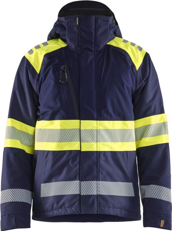 Blåkläder - 4480-1977 - Winterjas - High Vis Marine/High Vis Geel - Duurzaam - Wind- en Waterdicht