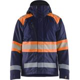Blaklader 4480-1977 Winterjas High Vis - Marineblauw/Oranje