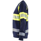 Blaklader 3409-1158 Dames Sweatshirt High Vis - Marineblauw/Oranje