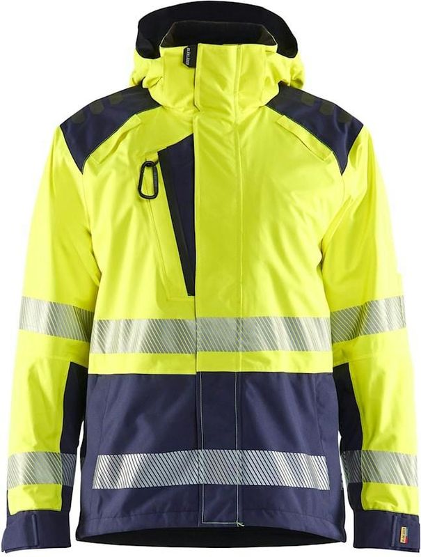 Blåkläder 4435-1987 Shelljack High Vis High Vis Oranje/Marineblauw maat 4XL