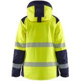 Blaklader 4456-1987 Dames Winterjas High Vis - High Vis Geel/Marineblauw