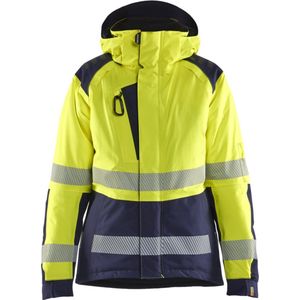 Blaklader 4456-1987 Dames Winterjas High Vis - High Vis Geel/Marineblauw