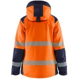Blåkläder - 4456-1987 - Dames Winterjas - Oranje/Marineblauw - High Vis