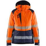 Blåkläder - 4456-1987 - Dames Winterjas - Oranje/Marineblauw - High Vis