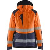 Blåkläder - 4456-1987 - Dames Winterjas - Oranje/Marineblauw - High Vis