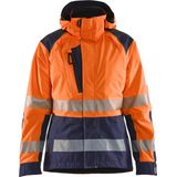 Blåkläder - 4436-1987 - Shelljack - Oranje/Marineblauw - Dames - High Vis