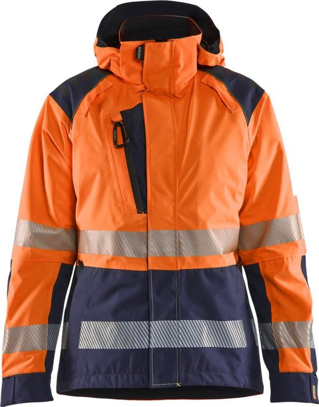 Blåkläder - 4436-1987 - Shelljack - Oranje/Marineblauw - Dames - High Vis