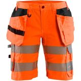 Blaklader Dames High Vis short met stretch 7186-1811 - High Vis Rood