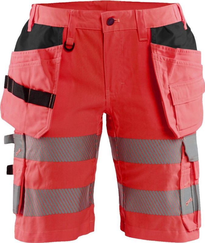 Blaklader Dames High Vis short met stretch 7186-1811 - High Vis Rood