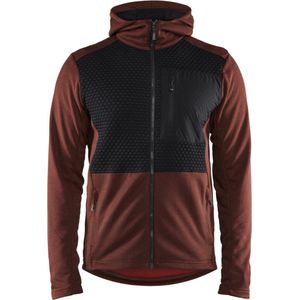 Blaklader 3540-2533 Hoodie met hele rits - Gebrand rood/Zwart