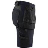Blaklader 7183-1645 Dames short 4-weg Stretch - Donker marineblauw/Zwart