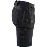 Blaklader 7183-1645 Dames short 4-weg Stretch - Donker marineblauw/Zwart