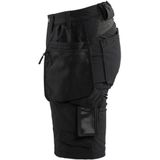 Blaklader 7183-1645 Dames short 4-weg Stretch - Zwart/Donkergrijs
