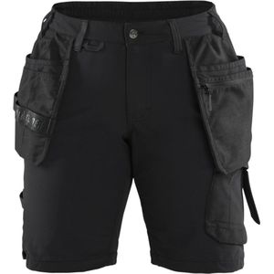 Blaklader 7183-1645 Dames short 4-weg Stretch - Zwart/Donkergrijs