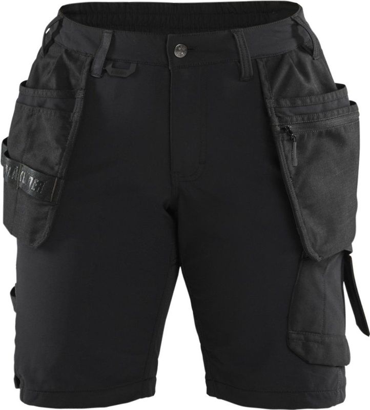 Blaklader 7183-1645 Dames short 4-weg Stretch - Zwart/Donkergrijs