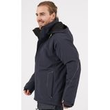 Blåkläder 4484-1917 Lichtgewicht gevoerde winterjas 4-weg stretch Donker marineblauw/High vis geel maat 4XL