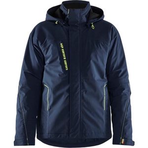 Blåkläder 4484 winterjas 4-weg stretch - blauw/High Vis geel maat L