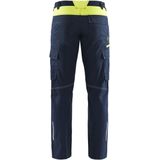 Blåkläder - Industry Stretch 14441832 - Werkbroek - Donkerblauw Geel - Reflecterend - Ademend - Met Kniezak