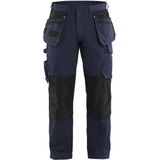 Blåkläder - 1496-1330 - Werkbroek - Donker Marineblauw/High Vis Geel - Met Stretch en Spijkerzakken