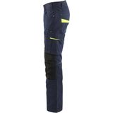 Blåkläder - 1495-1330 - Werkbroek - Donker Marineblauw/High Vis Geel - Stretch