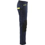 Blåkläder - 1495-1330 - Werkbroek - Donker Marineblauw/High Vis Geel - Stretch