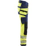 Blåkläder - 1122-1648 - High Vis Werkbroek - Geel/Marineblauw - 4-weg Stretch