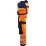 Blåkläder - 1122-1648 - High Vis Werkbroek - Oranje/Marineblauw - 4-weg Stretch