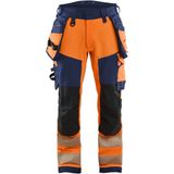 Blåkläder - 1122-1648 - High Vis Werkbroek - Oranje/Marineblauw - 4-weg Stretch
