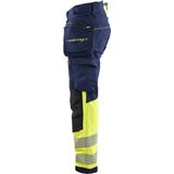 Blåkläder - 1125-1648 - High Vis Werkbroek - Marine/High Vis Geel - 4-weg Stretch