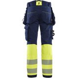 Blåkläder - 1125-1648 - High Vis Werkbroek - Marine/High Vis Geel - 4-weg Stretch