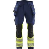 Blåkläder - 1125-1648 - High Vis Werkbroek - Marine/High Vis Geel - 4-weg Stretch