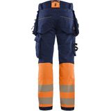 Blåkläder - 1125-1648 - High Vis Werkbroek - Marineblauw/Oranje - 4-weg Stretch