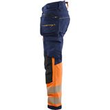 Blåkläder - 1125-1648 - High Vis Werkbroek - Marineblauw/Oranje - 4-weg Stretch