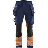 Blåkläder - 1125-1648 - High Vis Werkbroek - Marineblauw/Oranje - 4-weg Stretch